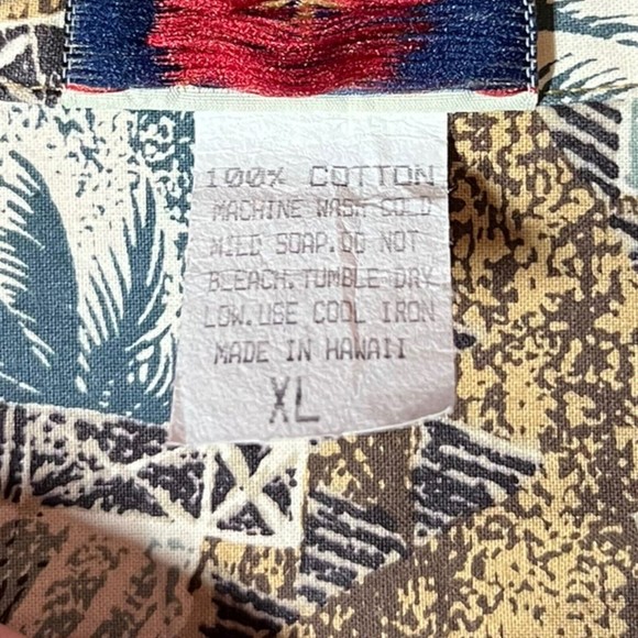 Winnie Fashion Hawaiian Vintage Button Down Sea Life Dolphin Shirt Men’s Size XL - Picture 6 of 6